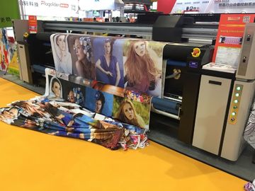Tiga Print Head Digital Mesin Cetak Kain Printing Sublimasi Inkjet