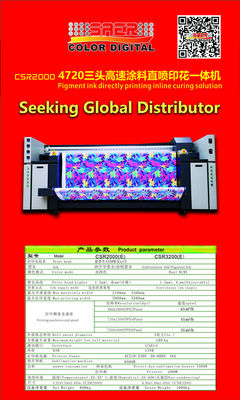 Epson 4720 Head Mesin Digital Printing Kain Otomatis Untuk Bendera Payung Tenda dan kain