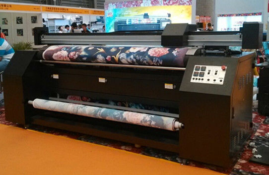 3,2 m Lebar Tidak Ada Jepitan Rol Kain Printer Inkjet Untuk Dye Sublimasi Sutra Katun Polyester