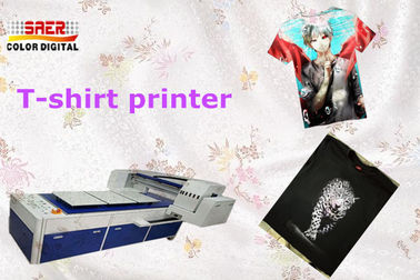 Printer Garmen Digital Berkecepatan Tinggi Desain Tiga Stasiun 1200 * 1800 DPI