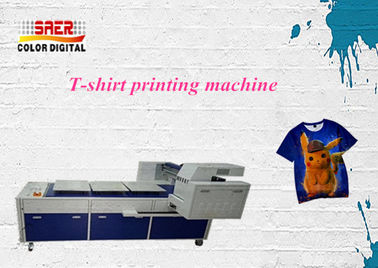 8 Warna Kecepatan Tinggi Pencetakan Tee Shirt Printer Mesin A3 Otomatis 2065 * 1705 * 1240mm