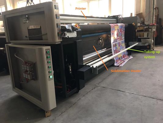 Roll To Roll Digital Fabric Printer Lebar 2200mm Max Print Dengan Tinta Sublimasi