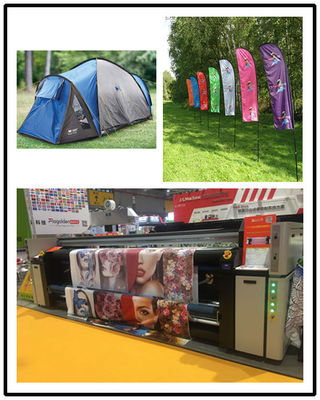 Pameran Dagang Tampilan Mesin Digital Printing Fabric Roll To Roll Resolusi 360 - 1800dpi