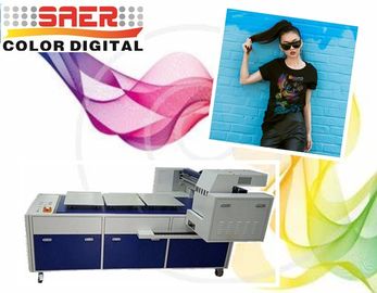 Tinta Pigmen T Shirt Printer Garmen Digital Dengan Tiga Meja Kerja