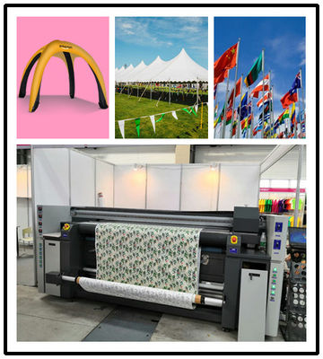 Roll To Roll Mesin Digital Printing Otomatis Dengan Tiga Kepala Epson 4720