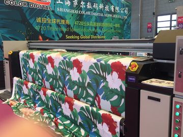 Mesin Cetak Tekstil Digital 110V / 220V Dengan Tiga Kepala Epson 4720