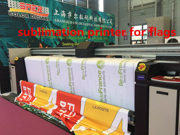 Flags / Banner Sublimation Printer 3.2m Lebar Pencetakan Dengan Tiga Epson Head