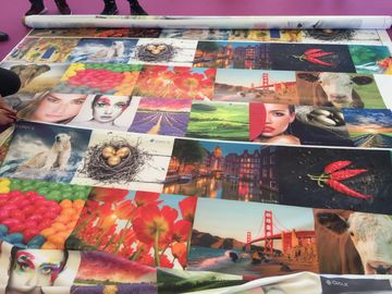 100% Polyster Digital Printing Fabric Tatting Weave Sublimasi Coating