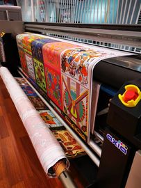 Bendera Mesin Cetak Tekstil Digital Printing Head Resolusi Maks 1400dpi