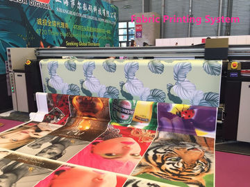 1800DPI Format Besar Printer Tekstil Digital CMYK Ganda