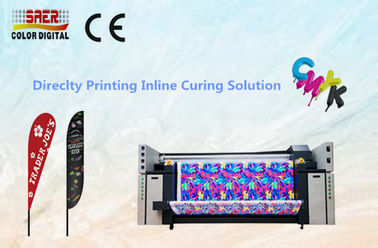 CMYK Digital Fabric Plotter / Table Cover Sistem Pencetakan Tekstil Dengan Resolusi Tinggi