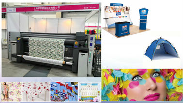 Roll To Roll Bendera Mesin Cetak Kain Digital Printer Dye Kontrol Komputer
