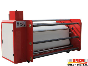 Perpindahan panas Tekstil Mesin Kalender Mesin Percetakan Sublimasi 600mm Diameter Drum
