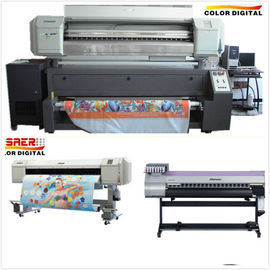 Polyester Tekstil Mutoh Sublimasi Printer Inkjet Printer Roll To Roll Dual CMYK Warna