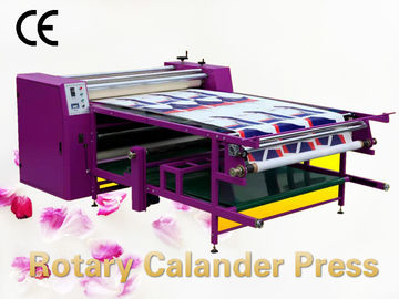 Mesin Tekstil Calender Panas Tekan Transfer Mesin Flatbed Roller Panas Tekan Mesin