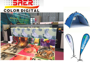 4 Warna Bendera Kain Mesin Cetak Tekstil Digital