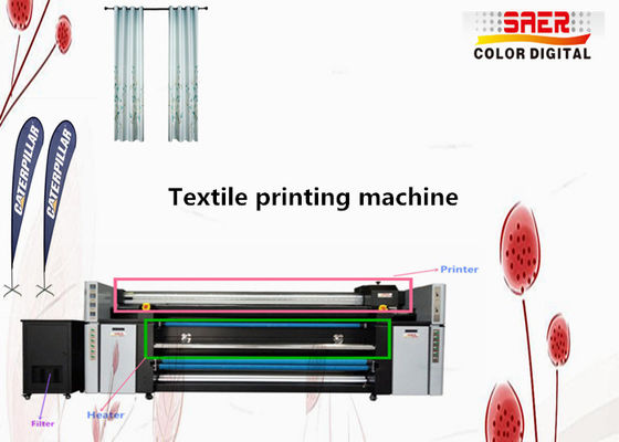 3.5kw Beach Flag Inkjet Textile Printing Machine Dengan 4 Kepala