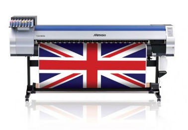 1800mm Sublimasi Bendera Printer Tekstil Mimaki dengan Mesin Pemanas Dual warna CMYK