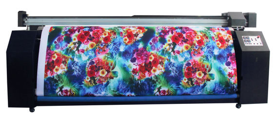 3.2m Subimasi Digital Mesin Cetak Berkelanjutan Kepala Cetak Ganda