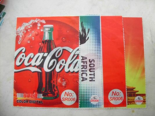 100% Polyester Digital Printing Fabric Untuk Membuat Bendera Bulu Langsung