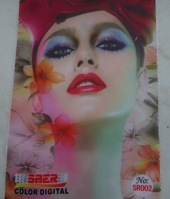 Kain tahan air Satin sublimasi digital printing UV resisten