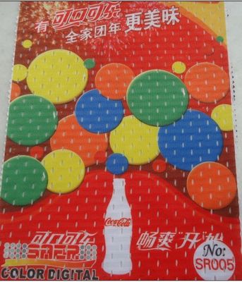 Sublimasi Coated Rajutan Mesh Digital Printing Fabric 130 g / sqm