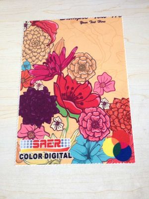 Warp rajutan kain cetak digital untuk spanduk Pantai payung