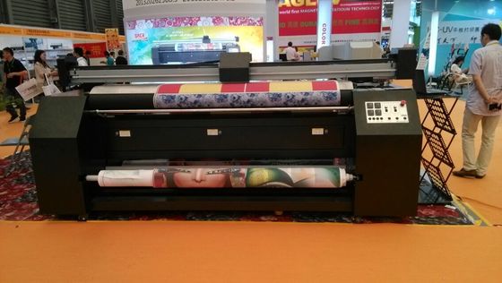 Plotter Fabric Otomatis Multicolor dengan 2 print head Epson DX7