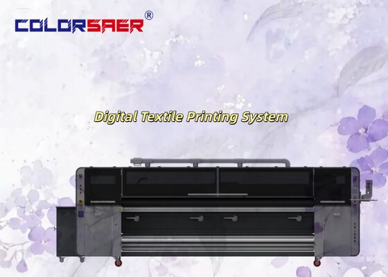 SAER COLOR Pabrik Harga Kompetitif Roll to Roll Sublimation Printer 4 & 8 Print Heads Sistem Pencetakan Tekstil