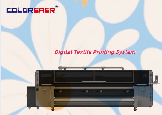 Penjualan Panas 126 inci Industri KJ4B-QL Head Printing Resolusi Tinggi Plotter Kain Printer Sublimasi Pewarna Poliester