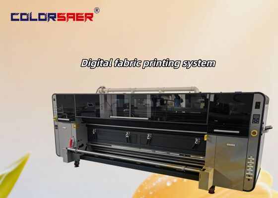 Baru roll to roll Sistem percetakan tekstil plotter kecepatan tinggi dengan sublimasi & tinta pigmen