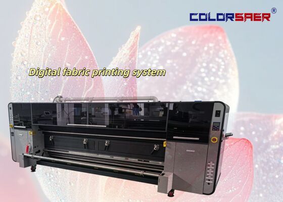 Printer kain roll to roll otomatis dengan 4 kepala cetak i3200A1 dan lebar cetak 3200mm