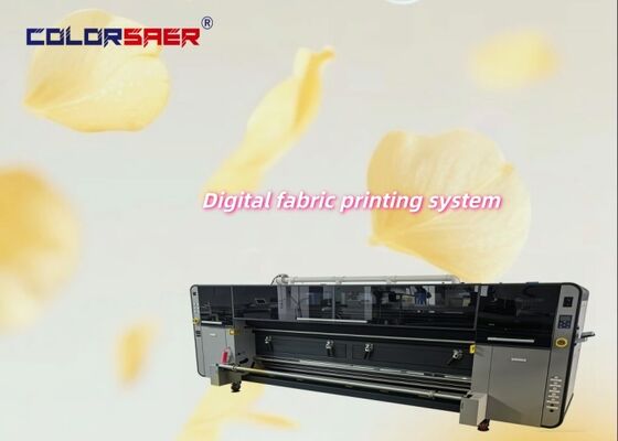 Tampilan Bendera Pantai Mesin Pencetakan Bendera 3200mm Format Besar Tekstil Plotter dengan Pigmen & Sublimasi Tinta