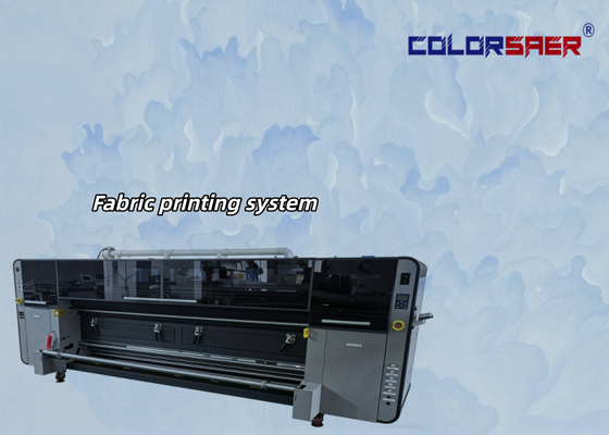 SAER 4 atau 8 warna Printer roll to roll kain digital Model baru printer tekstil dengan 4 pcs kepala cetak industri