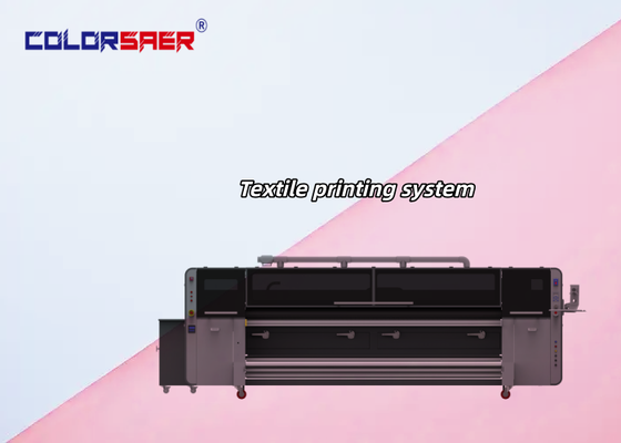 SAER High-End Lebar 3,2m Mesin Cetak Tekstil Digital Format Besar Printer Kain dengan Kepala Cetak 4 pcs KJ4B-QL