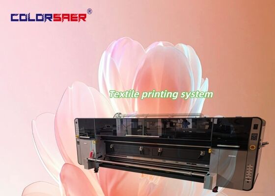 SAER Mesin Cetak Tekstil Otomatis Merek Baru CSR3200 Ukuran Besar Untuk Katun & Poliester Garansi 1 Tahun