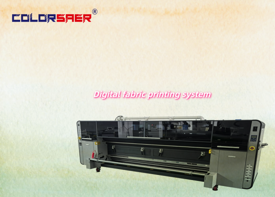 Sistem Pencetakan Tekstil Inkjet Roll to Roll Multi-spesifikasi Pabrikan CSR3200 Plotter Kain dengan Tinta Pigmen & Sublimasi