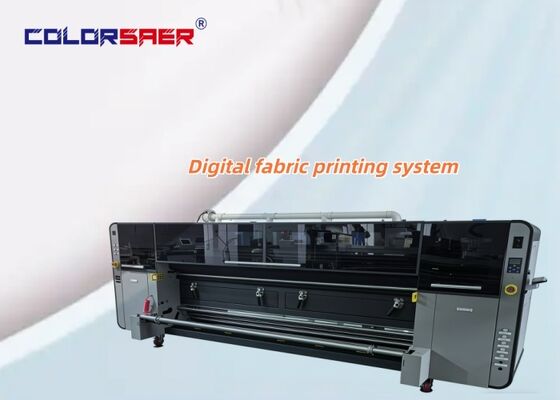 Mesin Pencetakan Tekstil Digital Roll To Roll Otomatis dengan Pemanas Far Infrared dan Lebar Pencetakan 3200mm