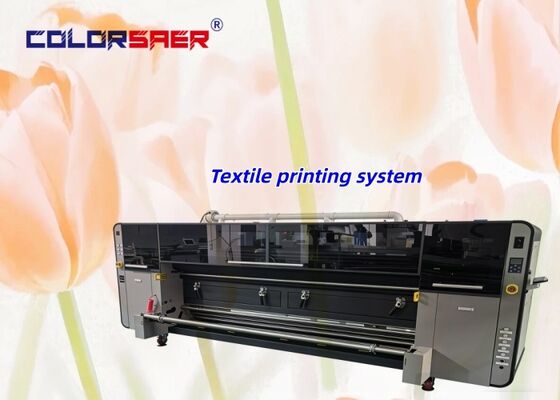 Indoor & Outdoor 3.2m Pabrik Digital Inkjet Printer Tekstil Mesin Pencetakan Presisi Tinggi dengan 4pcs I3200A1 Print Head