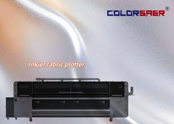 Mesin Cetak Kain Multi-Warna SAER CSR3200 Sistem Cetak Tekstil Format Besar untuk Bahan Poliester & Katun