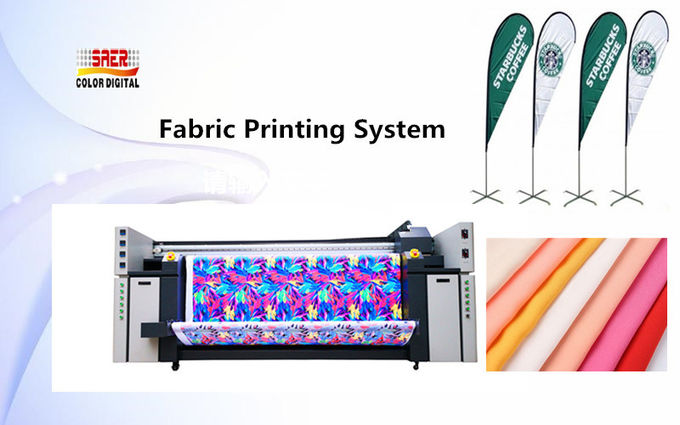 Flags / Banner Sublimation Printer 3.2m Lebar Pencetakan Dengan Tiga Epson Head 1